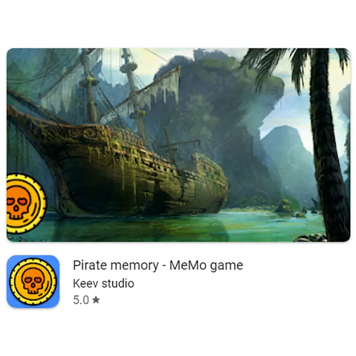 Portfolio Pirate Memory app Nerja Costa del Sol